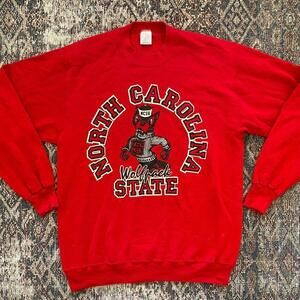 1989 Ncsu North Carolina State University Wolfpack Sweatshirt Retro